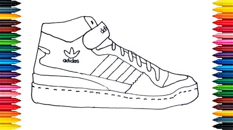 adidas shoes drawing easy.